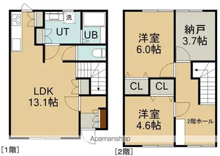 フラットJ【103号室】の間取り