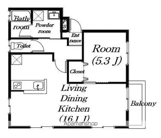 えすぺらんさ【102号室】の間取り