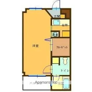 パサル植田【205号室】の間取り