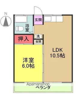 三井マンション【B102号室】の間取り