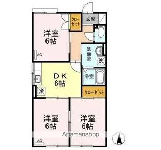 セピアコート【2階】の間取り