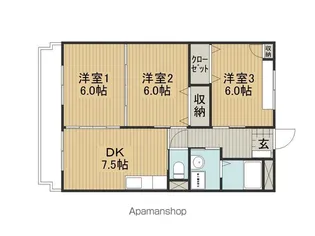 グランデュオ【205号室】の間取り