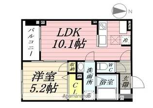 プリムヴェール元宮【203号室】の間取り