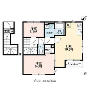 VOLKS【2階】の間取り