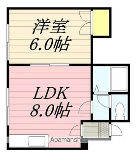 アーバン北郷【206号室】の間取り