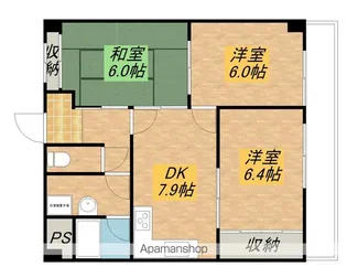 GREEN RESIDENCE 長浜【505号室】の間取り