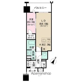 MJR博多ザ・レジデンス【6階】の間取り