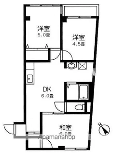 ドミール洗足池【3階】の間取り