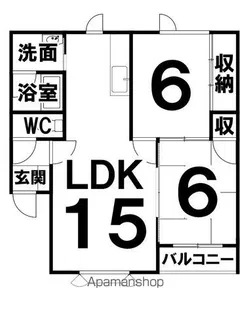 アンダンテ【201号室】の間取り