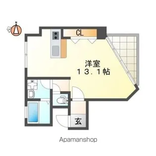モナガーデニング【203号室】の間取り