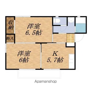 フレグランス岩下【201号室】の間取り
