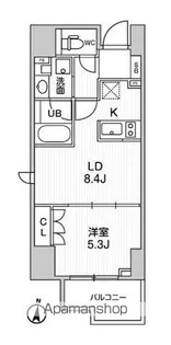 シーズンフラッツ両国【6階】の間取り