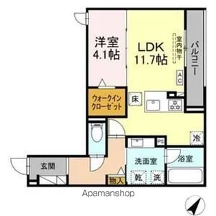 D-SOLIS一社【1階】の間取り