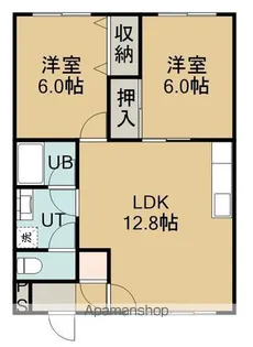 サンルーカス共栄Ⅰ【2-C号室】の間取り