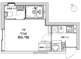 LIFEED CREAL広尾【1階】の間取り
