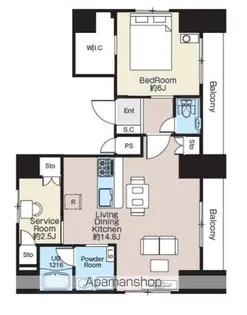 常秀館【701号室】の間取り