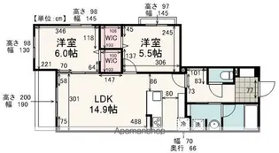 プラドスメゾン千代田【107号室】の間取り