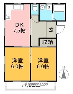 オルテンハウスⅢ【2階】の間取り