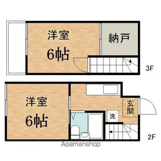 スズキパル下柚木【106号室】の間取り