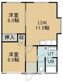 セザールⅠ【2階】の間取り