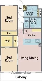 ガーデンヒルズ城南Ⅹ【1階】の間取り