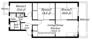 メゾン国分【B-5号室】の間取り