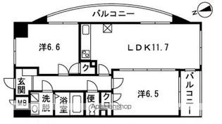 エーデルハイム湘南【401号室】の間取り