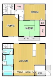 飯野ハイツⅤタイプB【53号室】の間取り