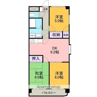 RIVERSIDE N【2階】の間取り