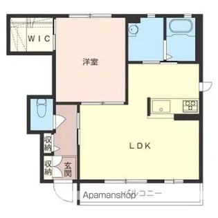 ケアロハ【102号室】の間取り