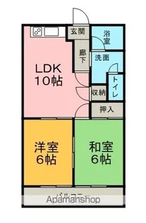 パールハイム緑陽【302号室】の間取り