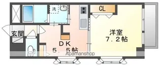 ラフィーネ大供【2階】の間取り