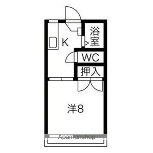 タウニィ白樺A【1階】の間取り