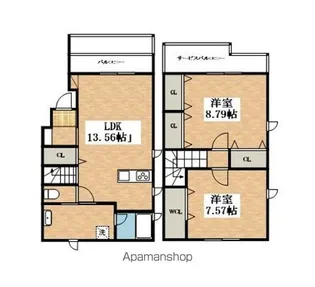 CASA FELIZ平野東【1階】の間取り