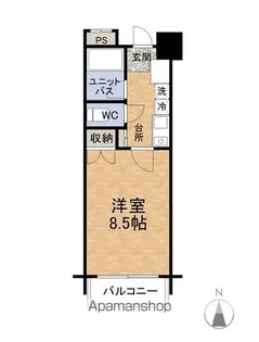 アペックス福井医大前【607号室】の間取り