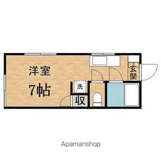 ソレイユ多摩【1階】の間取り