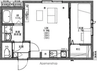 KEIAI RESIDENCE 八千代中央【3階】の間取り