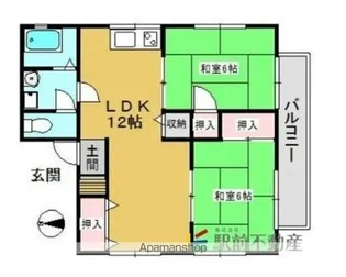 ランクレーンハイツ【1階】の間取り