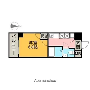 エルザビル名古屋駅前【803号室】の間取り