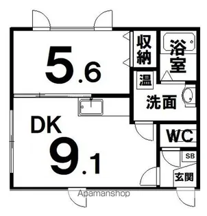 アーバンエステート昭和【1階】の間取り