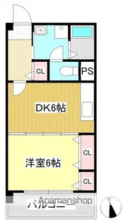 栗木第8ビル【202号室】の間取り