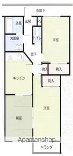 シャトレー新町【203号室】の間取り