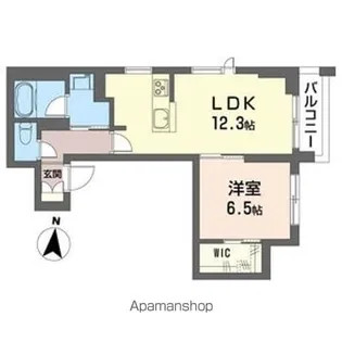 レ・アール トキワ【203号室】の間取り