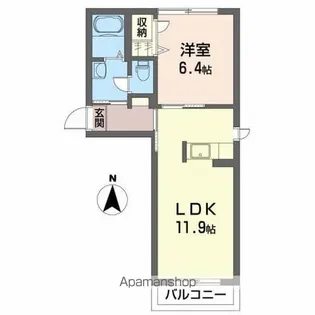 セレーノⅤ【B101号室】の間取り
