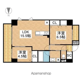 ポルタニグラ大須観音【7階】の間取り