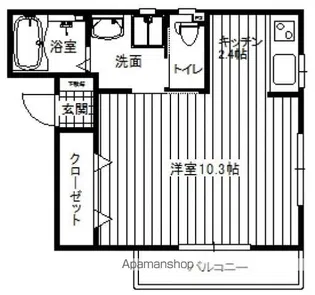 グランツ庚午【301号室】の間取り