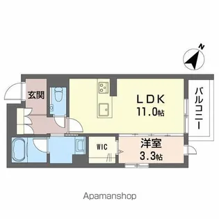アンビエラ宝が丘【102号室】の間取り
