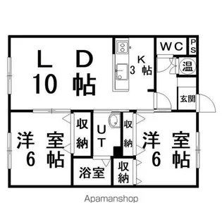 レジデンス寿【3階】の間取り