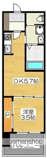 NO.60 V−TOWER天神【906号室】の間取り