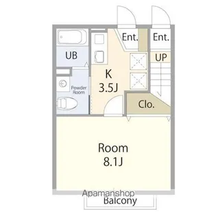 レーガベーネ松戸【1階】の間取り